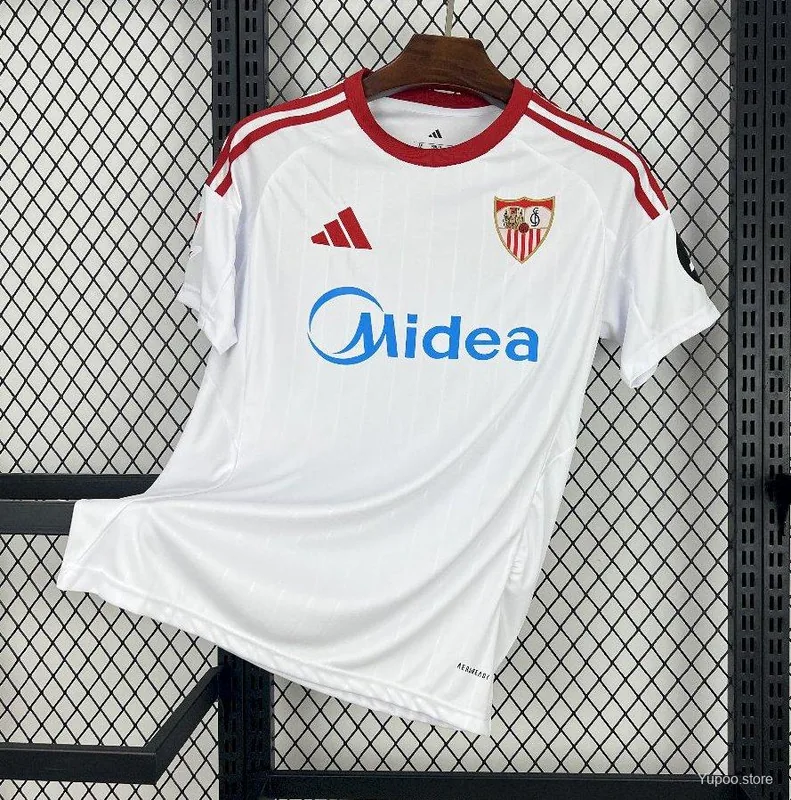 Camiseta Sevilla 2025/26 LOCAL MANGA CORTA VERSION FAN